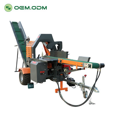 20 Ton Jerry Automatic Portable Gasoline Engine Wood Processor for Construction Works