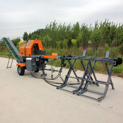 20 Ton Jerry Automatic Portable Gasoline Engine Wood Processor for Construction Works