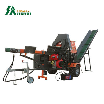 18HP Gasoline Log Splitter And Wood Shredder For Cutting Wood Branch