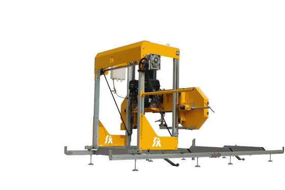 Portable Sawmill Trailer Cutting Machine for Precision Wood Cutting on Jerry Sawmill