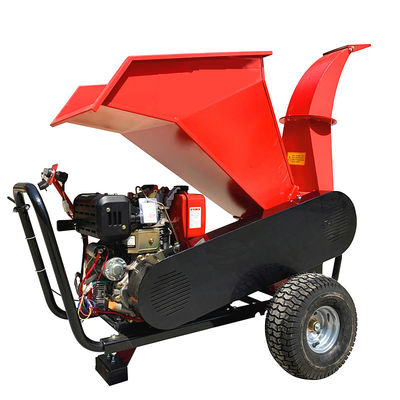 High Productivity Engine Tractor Mulcher Machine Wood Log Chipper Shredder
