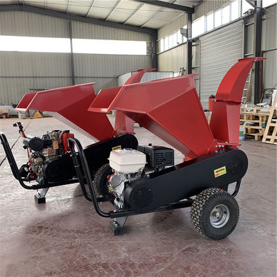 High Productivity Engine Tractor Mulcher Machine Wood Log Chipper Shredder