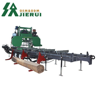 Portable Sawmill Band Saw with Touch Screen Control and Hardwood Cutting Performance
