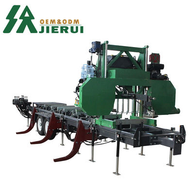 Portable Sawmill Band Saw with Touch Screen Control and Hardwood Cutting Performance