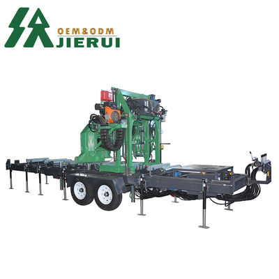 Portable Sawmill Band Saw with Touch Screen Control and Hardwood Cutting Performance