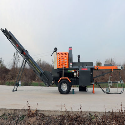 Powerful Firewood Splitter 18hp Gasoline 4 6 8 Way Log Splitter