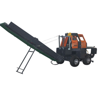 30T Gasoline Log Splitting Wood Cutting Firewood Processor With CE Certification