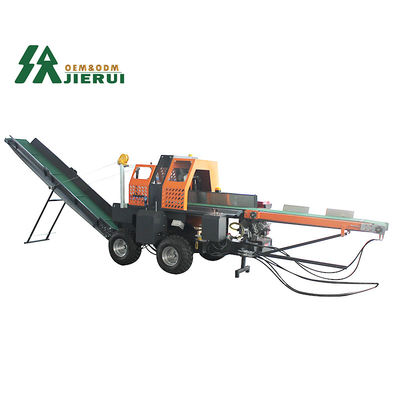 JIERUI 500mm Speed Firewood Processor 30T Wood Chipper Log Splitter for Log Splitting