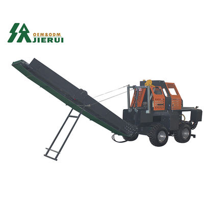 JIERUI 500mm Speed Firewood Processor 30T Wood Chipper Log Splitter for Log Splitting