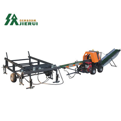 JIERUI 500mm Speed Firewood Processor 30T Wood Chipper Log Splitter for Log Splitting