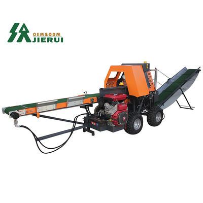 JIERUI 500mm Speed Firewood Processor 30T Wood Chipper Log Splitter for Log Splitting