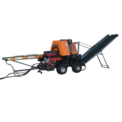 30T Gasoline Log Splitting Wood Cutting Firewood Processor With CE Certification