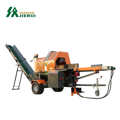 800 KG Log Wood Splitting Firewood Processor With 18HP 27HP Gasoline