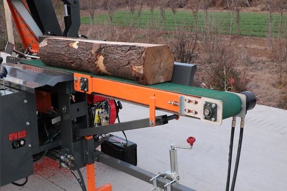 800 KG Log Wood Splitting Firewood Processor With 18HP 27HP Gasoline