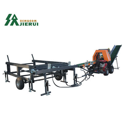 Home Firewood Processor JIERUI CE Approved Horizontal Fast Log Splitter with Chainsaw