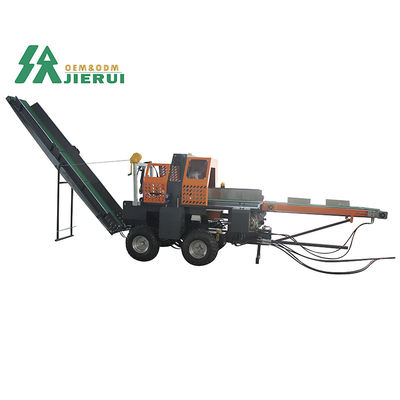 Home Firewood Processor JIERUI CE Approved Horizontal Fast Log Splitter with Chainsaw